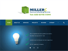 Tablet Screenshot of millers-electrical.com